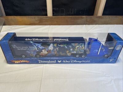 Hot Wheels Disneyland--Disney World Blue Tansporter 1:64 Diecast