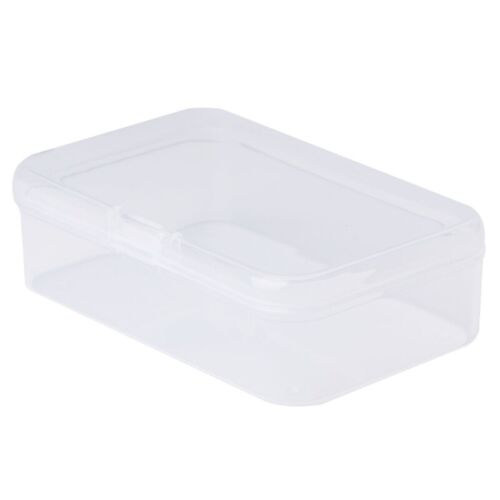 Rectangular Plastic Clear Transparent Storage Box Collection Container Organizer - Picture 1 of 8
