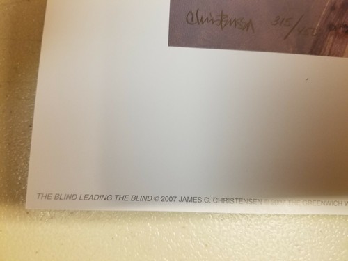 James Christensen " Blind Leading The Blind " #314/450 Mint COA - Bild 8 von 9