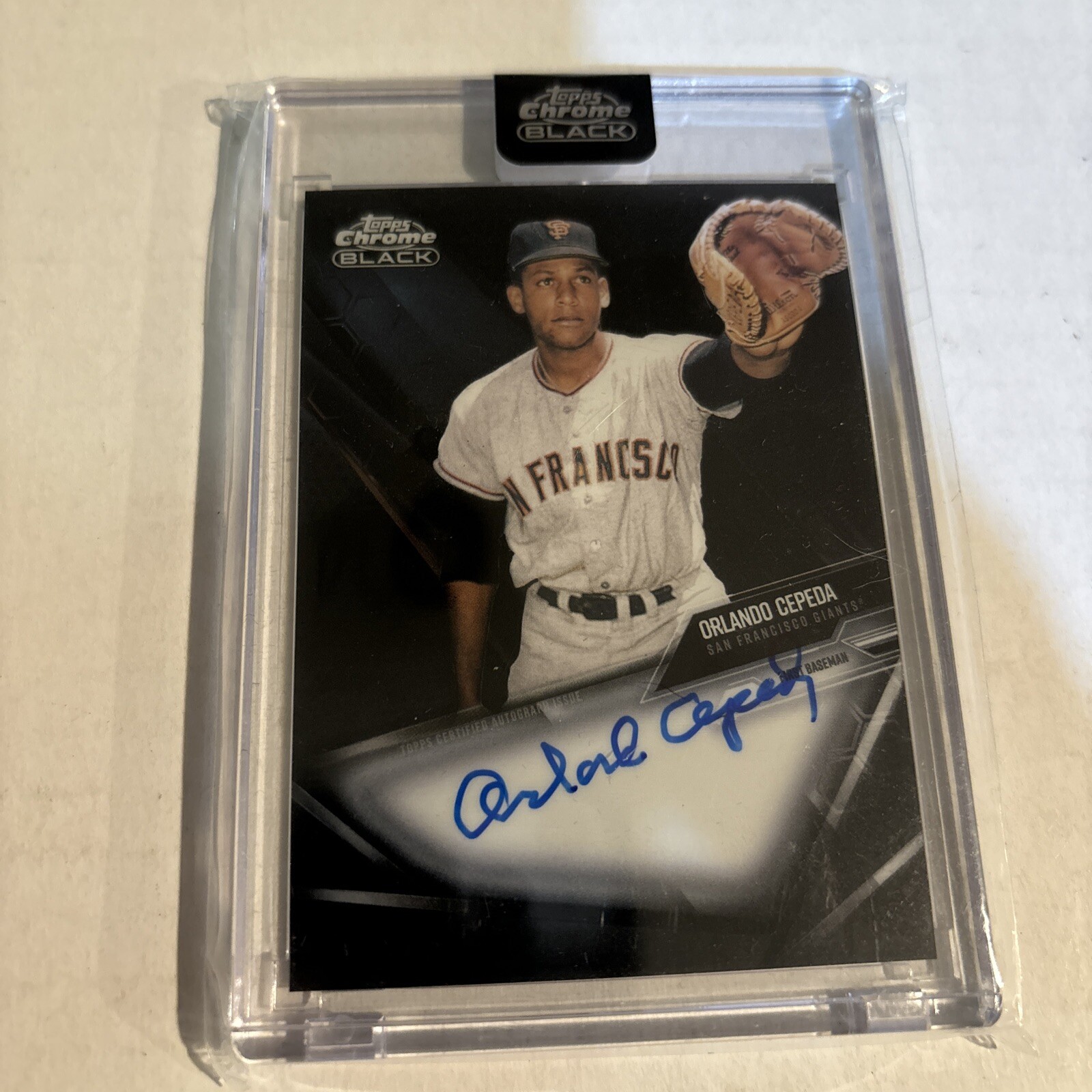 2021 Topps Chrome Black - Chrome Black Autographs #CBA-OC Orlando Cepeda (AU)