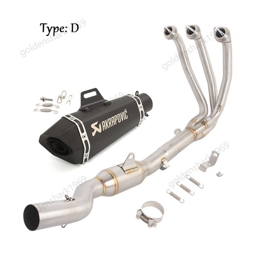 675SR 2024 2025 for CF-Moto 675NK 675SS Full Exhaust System Front Pipe Muffler - Picture 12 of 16