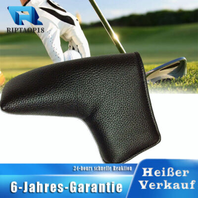 Golf Blade Putter Head Cover PU Leather Mid Mallet Club Protector Putter Cover