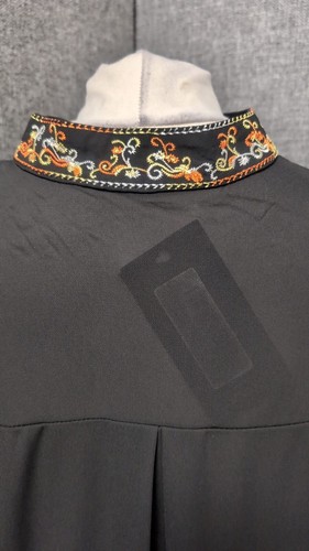 PLT Exie Black Embroidered Sheer Shirt Dress UK 8 LN051 QQ 09 - Picture 5 of 7
