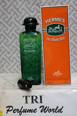 Eau D'Orange Verte Hermes Eau de Cologne Men Splash & Spray 6.5 fl. oz. Vintage
