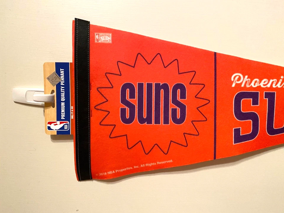 NBA Phoenix солнца 12 «x 30» ретро логотип первоклассный войлок шерсти вымпел - Изображение 3 из 4