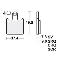 TRW SV BremsbeläGe Passend Vorn FüR Kawasaki Z 1000 Bj. 2007-2009