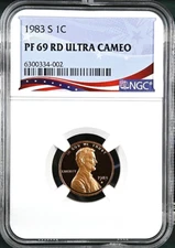 1983-S Lincoln Cent Graded PF69RD Ultra Cameo by NGC
