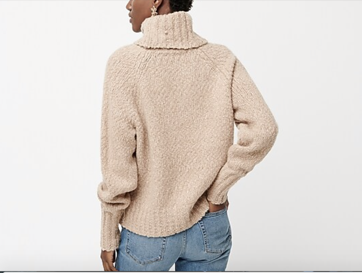 J CREW Chunky alpaca turtleneck sweater 