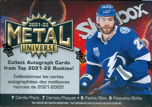 2021-22 Upper Deck Skybox Metal Universe NHL Hockey Factory Sealed Blaster Box