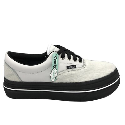 国内配送 VANS SUPER COMFYCUSH SLIP-ON FURY BLACK /WHITE VANS Super ComfyCush Mens Sz 6 / Womens 7.5 Black / White
