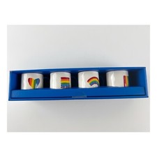 Set of 4 Lang Design Rainbow Espresso Cup Han...