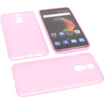 Tasche für ZTE Blade A610 Plus Handytasche Schutz Hülle TPU Gummi Case Pink
