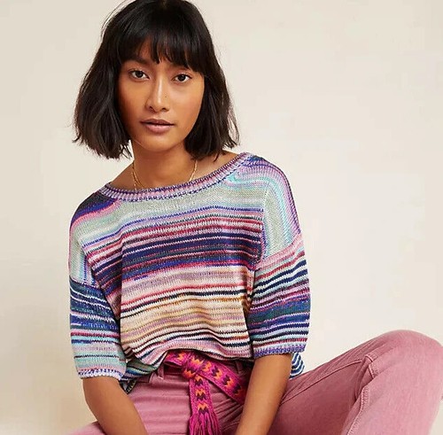 Anthropologie Striped Bianca Knit 