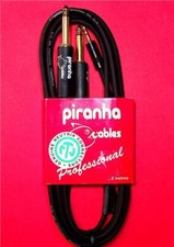 Piranha Professional 2 meter y cable 3.5mm Stereo to 2 x 6.5mm Mono jacks