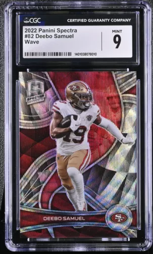 2022 Spectra Deebo Samuel Wave #82 /11 49ers CGC 9
