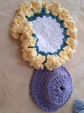 Handmade Crochet Stuffed Toys Flowerbed And Hat