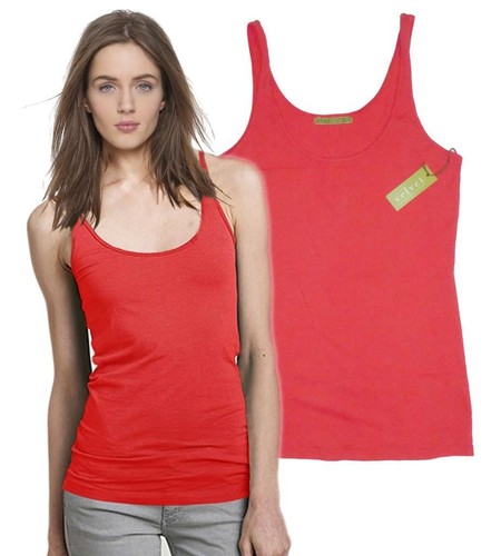 VELVET Graham & Spencer Womens Cotton Sunset 28" TANK Top U-neckline NWT M