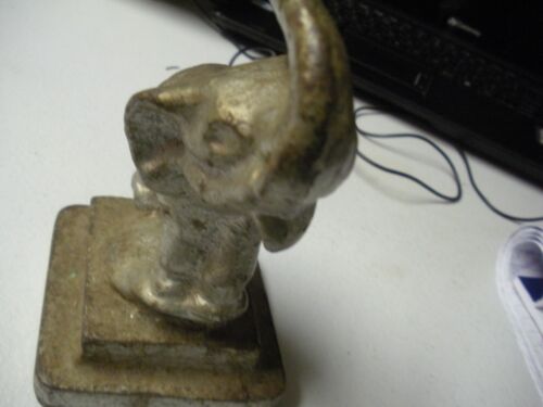 Statuina elefante vintage in ghisa 6"X4" - Foto 3 di 6