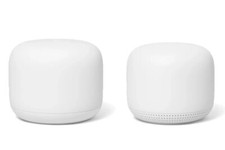 Google Nest WiFi Router & 1 WiFi Point Whole Home Network US Version White