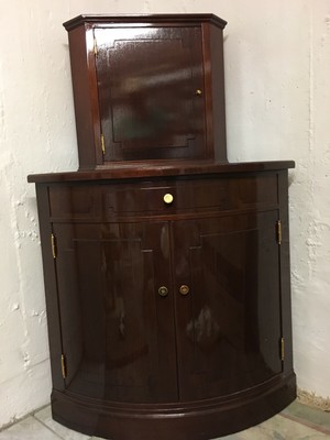 Mahagoni Eckschrank mit Hängeschränkchen gepflegter guter Zustand | eBay