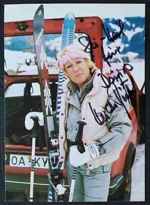 5352 Heidi Biebl Olympia Gold 1960 Ski Alpin Autogrammkarte signiert