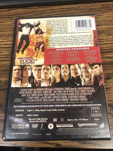 Once Upon a Time in Mexico (DVD, 2006, Canadian) - Bild 2 von 2
