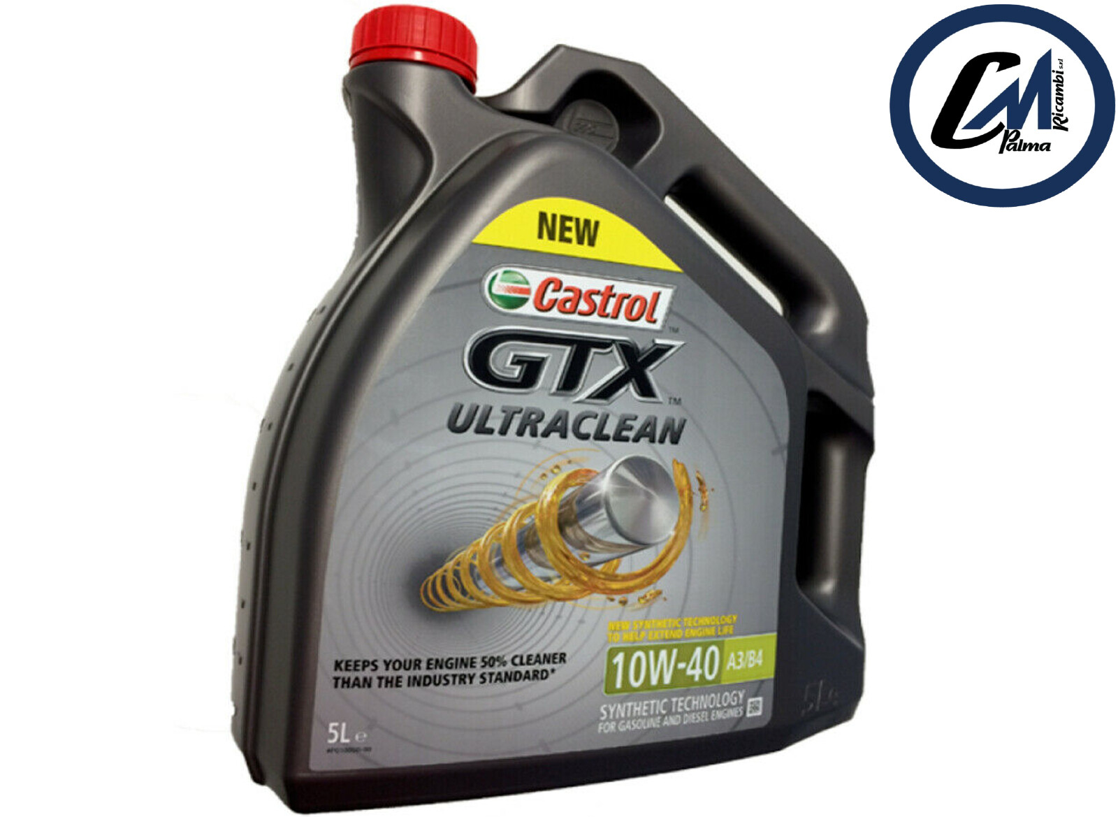 5LT OLIO MOTORE AUTO CASTROL GTX ULTRACLEAN 10W-40 A3/B4 VW 501.01/505.00