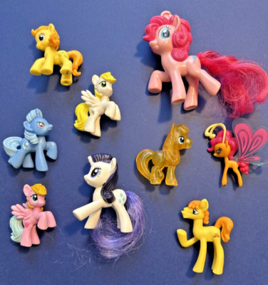 My Little Pony Lot of 9 Mixed Small Figurines- MLP