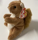 Ty Beanie Baby Nuts The Squirrel Collectible Plush Retired Vintage Original