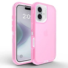 For iPhone 17 16 15 Pro Max 14 13 12 11 Clear Case Heavy Duty Shockproof Cover