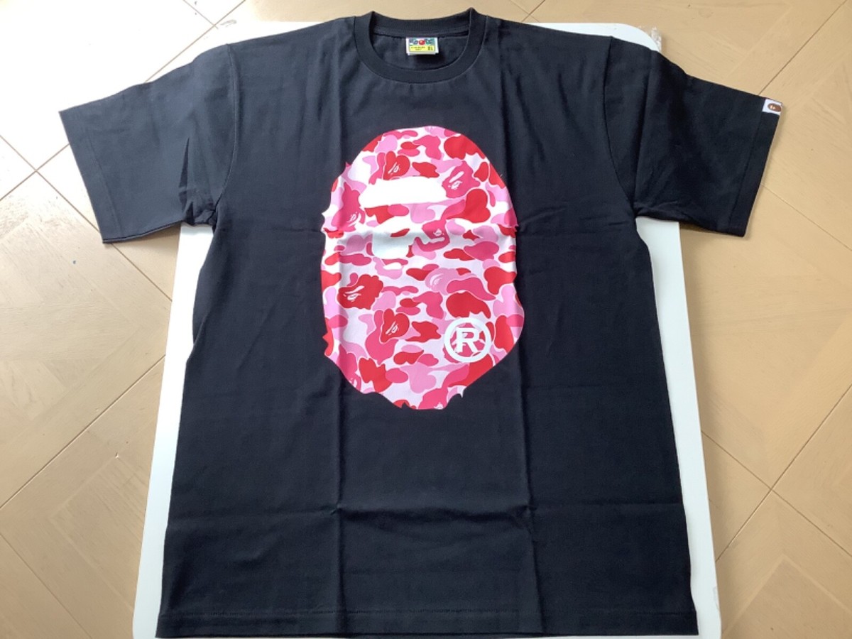 Authentic ape bape abc camo big ape head tee t shirt black