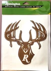 Remington Raised Decal Large Color "R" Buck