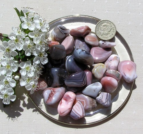 10 Botswana Agate Crystal Polished Tumblestones - Chakra - Reiki - Crafting - Picture 3 of 6