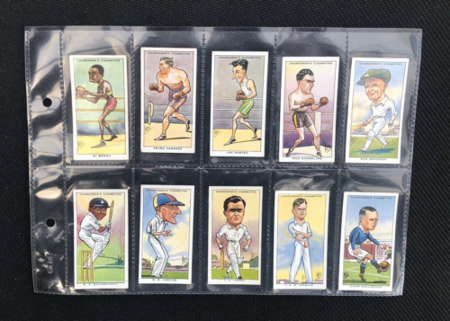 Original 1931 Churchman Sporting Celebrities Rare Full Set Of 50 Cards - Picture 4 of 11