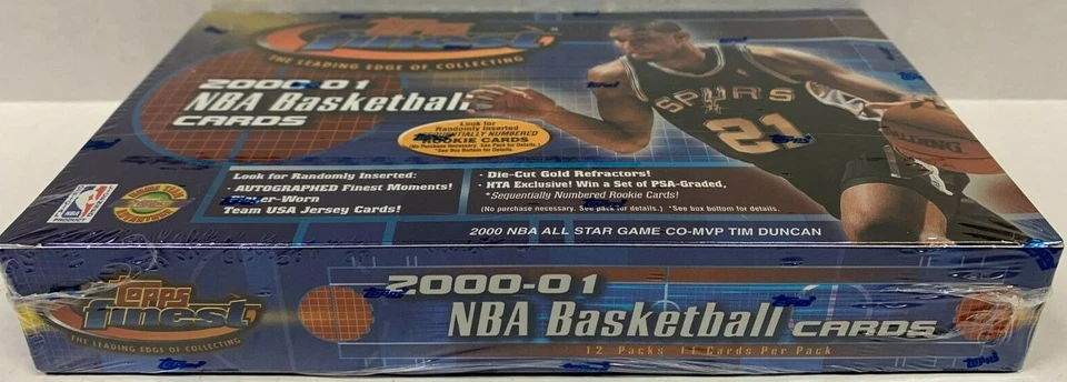 2000/01 TOPPS FINEST NBA BASKETBALL JUMBO BOX 12 PACKS NEW SEALED - Image 3 of 4