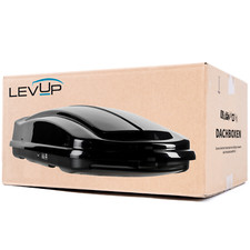 LEVUP DACHBOX SPACE 430 DUO DACHKOFFER AUTOBOX SCHWARZ, GLÄNZEND NEU