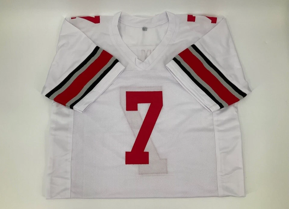 TED GINN JR. OHIO 州签名定制缝制球衣 JSA 证人 正品证书 — 第 3/3 张图片