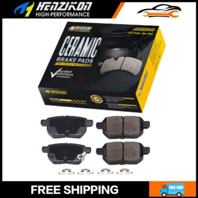 Rear Ceramic Brake Pads w/Hardware for 2010-2022 Prius Plug-In CT200h Corolla iM