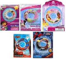 Disney Inflatable 20" Swim Ring Tube Float Toy Pool Float Kids Boys Girls 3+ NEW