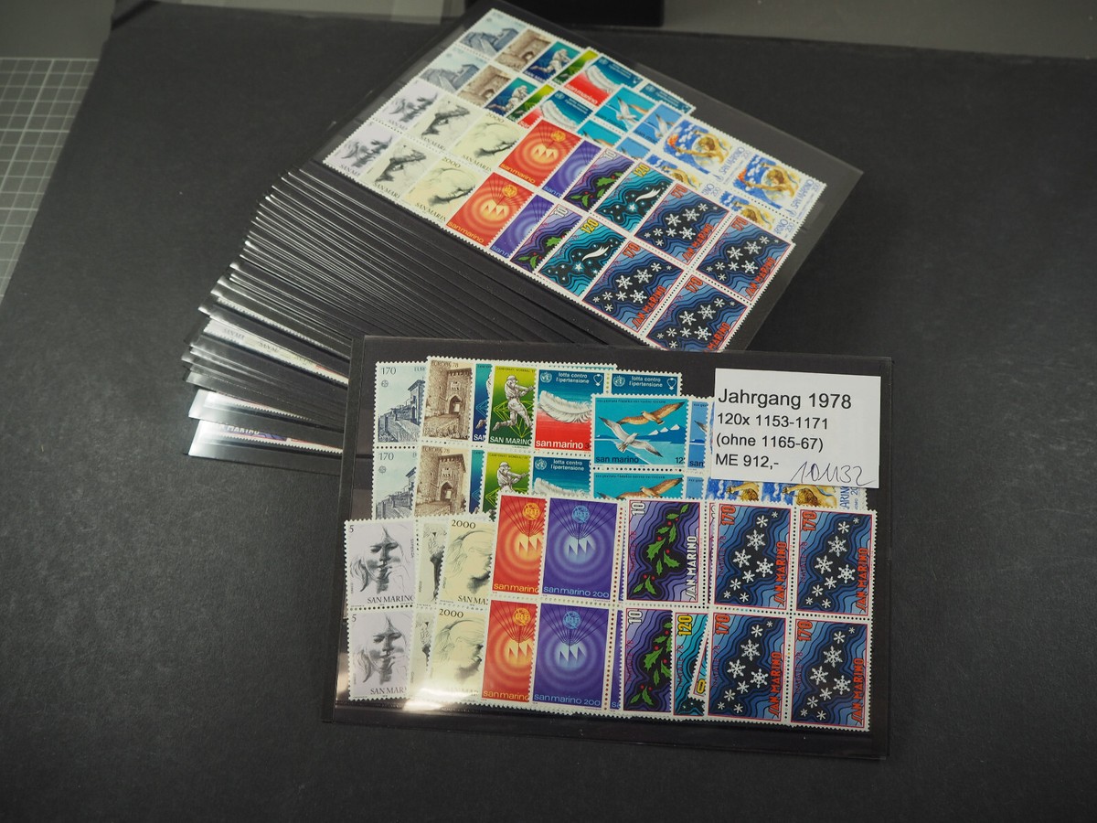 Briefmarken-Set San Marino 1978 – Weltgesundheitstag Komplett (1153-1171) Postfrisch MNH