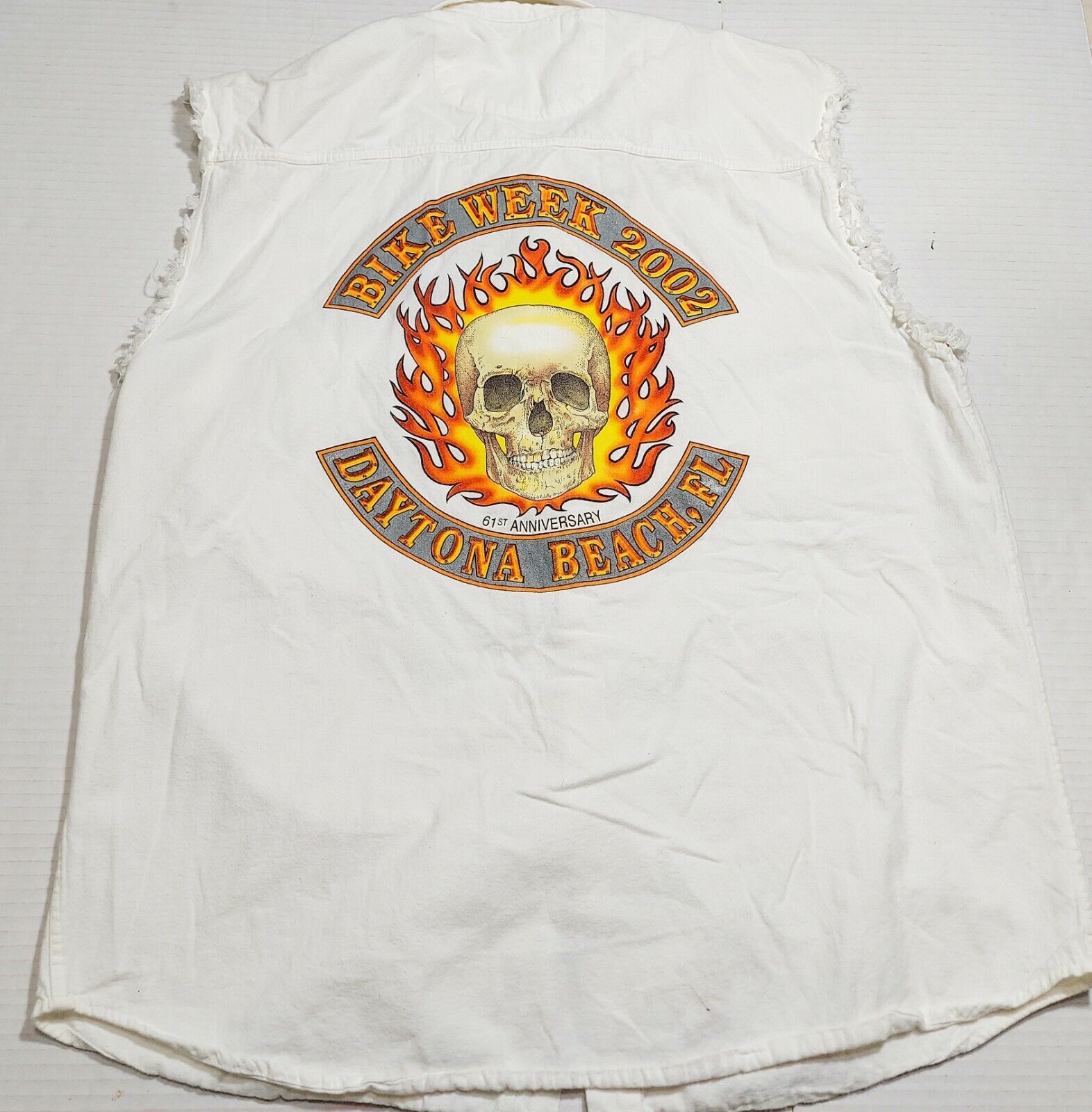 Vintage Daytona Beach 2002 Shirt XL Bike Week Sle… - image 3