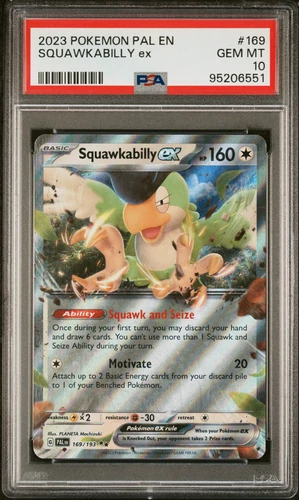 PSA 10 SQUAWKABILLY EX 169/193 Paldea Evolved PAL