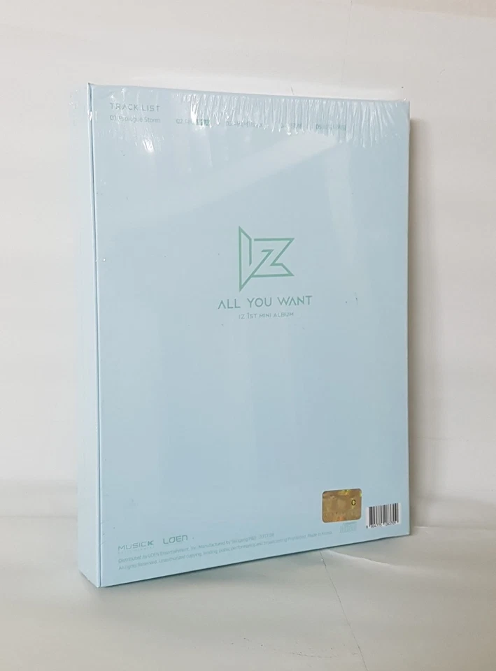 K-POP IZ 1st Mini Album - [ALL YOU WANT] CD+64p Photobook+2p Photocard+Sticker Foto 3 de 4