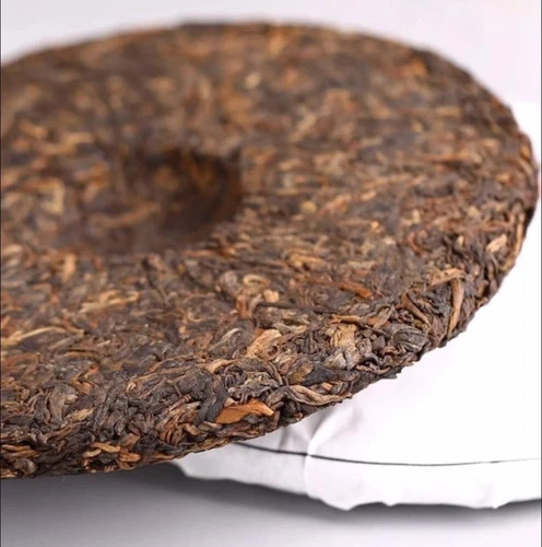 500g Haiwan Remote Mountain Old Tree Puer Tea Cake 2021 Ripe Pu er erh Batch 211 - Picture 2 of 13