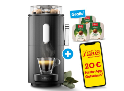 CoffeeB Kaffeemaschine Globe Coffee Balls 20 Euro Gutschein + Gratis Proben