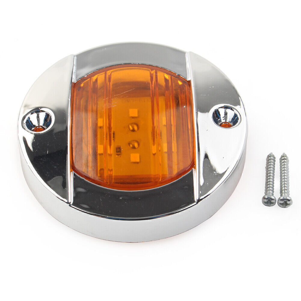 For Truck Trailer RV Boat Round 24V LED Side Marker Lights Trailer