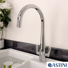 Astini Cosmopolitan Chrome Twin Lever Kitchen Sink Mixer Tap HK50