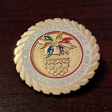 Vintage 1998 Nagano Last Olympic Games Of The 20th Century Lapel Hat Pin