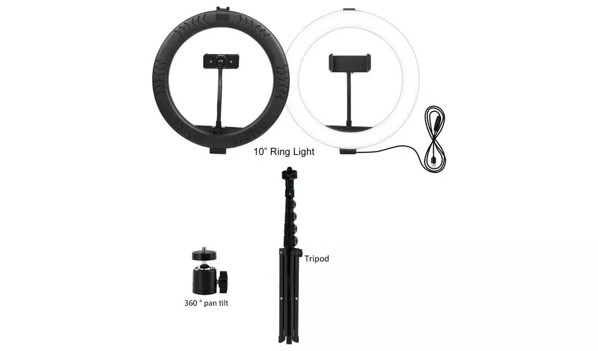 Argos Professional 10 Ring Light With Tripod Phone Holder