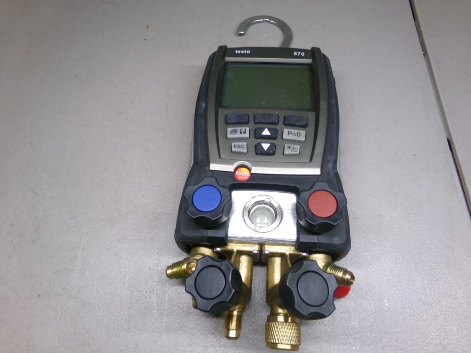 KIT COLECTOR DIGITAL TESTO 570 4 VÁLVULAS CON REGISTRO DE DATOS "SIN MANGUERAS" Foto 2 de 4